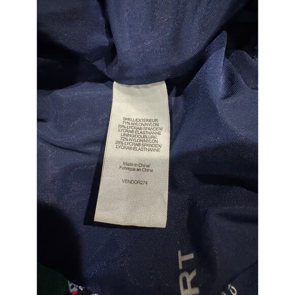 Tory Sport Navy Floral One-Piece Swimsuit/Bathing Suit Size Small - Picture 6 of 6